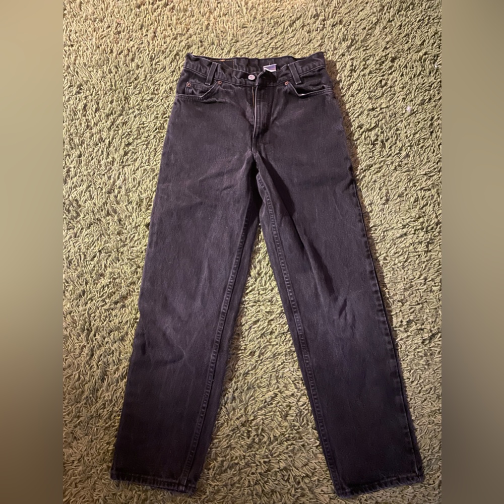 Vintage black Levi’s student 505s